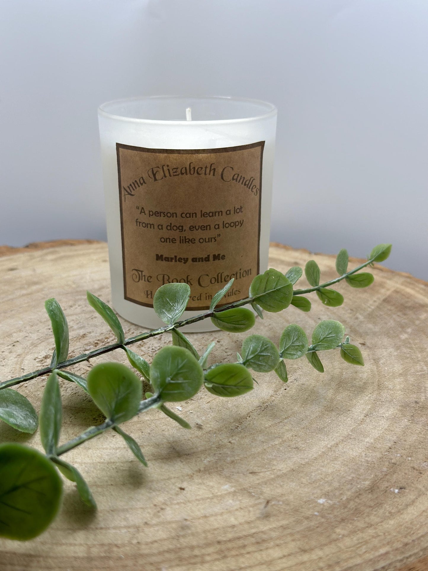 Marley & Me, Book Quote Candles, Candle Gifts, Gifts for book lovers, Handmade Candles, Soy Wax Candles, Hand poured in Wales,