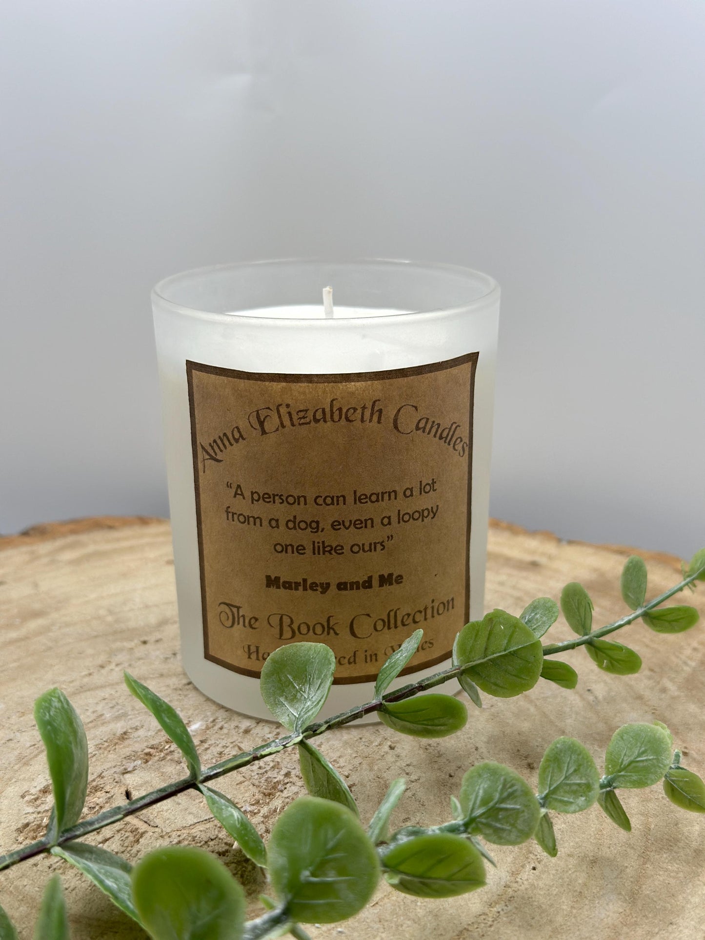 Marley & Me, Book Quote Candles, Candle Gifts, Gifts for book lovers, Handmade Candles, Soy Wax Candles, Hand poured in Wales,