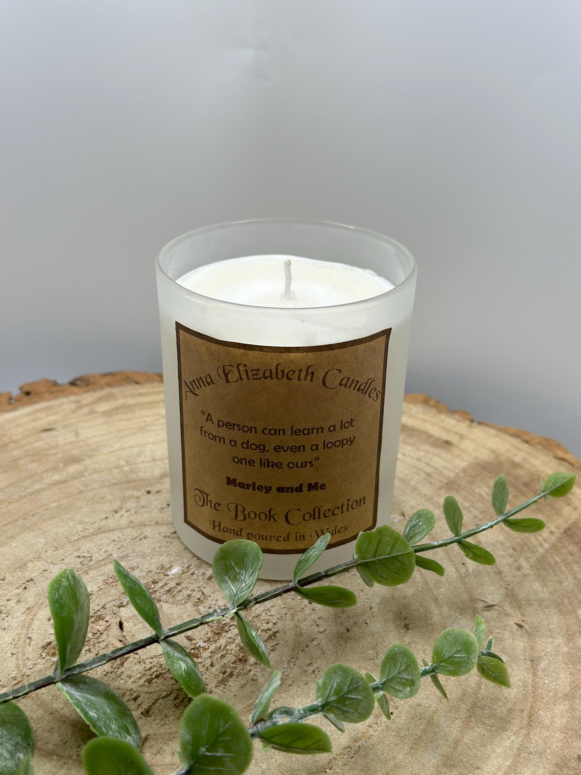 Marley & Me, Book Quote Candles, Candle Gifts, Gifts for book lovers, Handmade Candles, Soy Wax Candles, Hand poured in Wales,