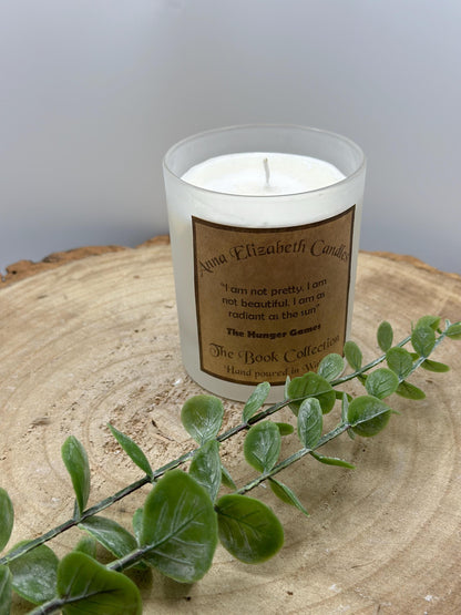 The Hunger Games, Book Quote Candles, Candle Gifts, Gifts for book lovers, Handmade Candles, Soy Wax Candles, Hand poured in Wales,