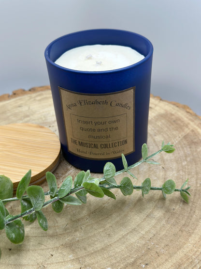 Musical themed candle, Musical Theatre Gifts, Gifts for Theatre Lovers, Themed Candles, Unique Candles