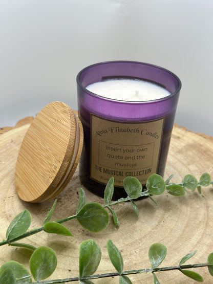 Musical themed candle, Musical Theatre Gifts, Gifts for Theatre Lovers, Themed Candles, Unique Candles