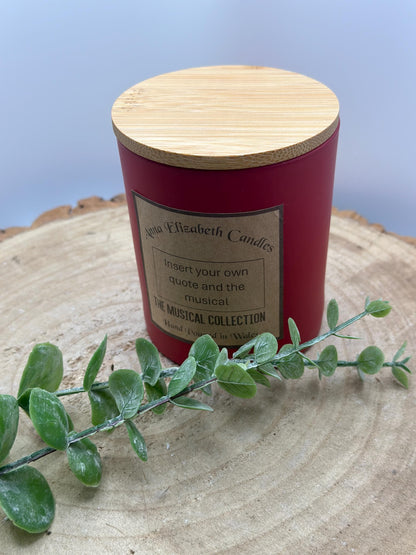 Musical themed candle, Musical Theatre Gifts, Gifts for Theatre Lovers, Themed Candles, Unique Candles