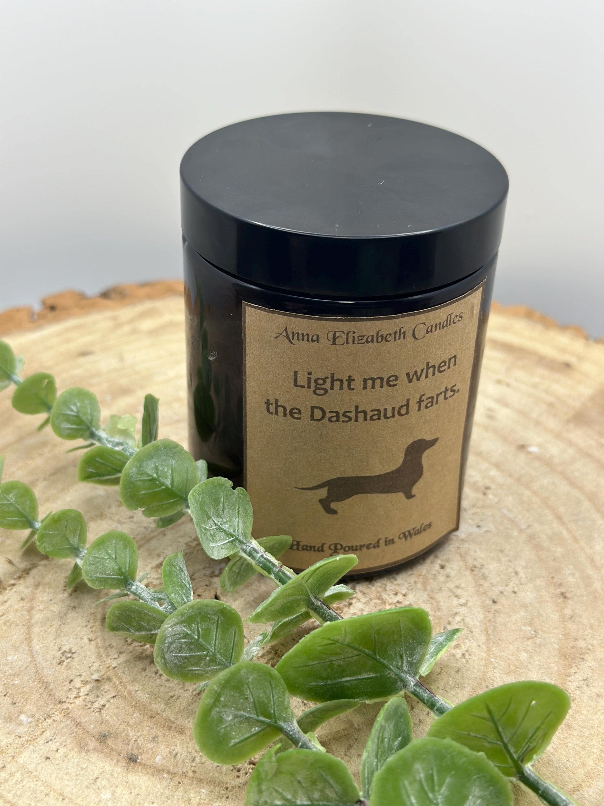 Light Me When The Dog Farts Candle, Personalised Dog Breed Candles, Amber Candles, Soy Wax Candle Gifts, Handmade in Wales,