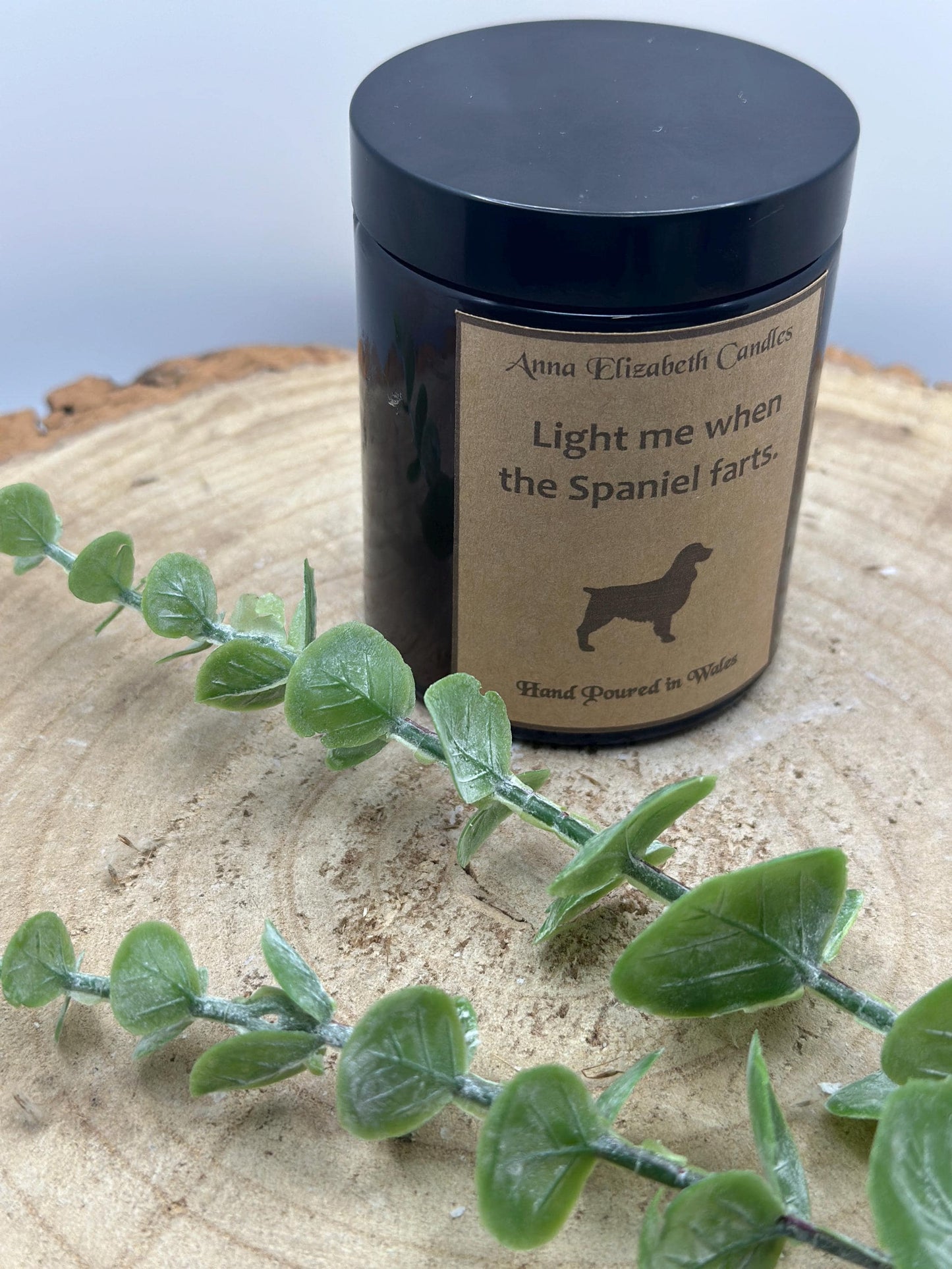 Light Me When The Dog Farts Candle, Personalised Dog Breed Candles, Amber Candles, Soy Wax Candle Gifts, Handmade in Wales,