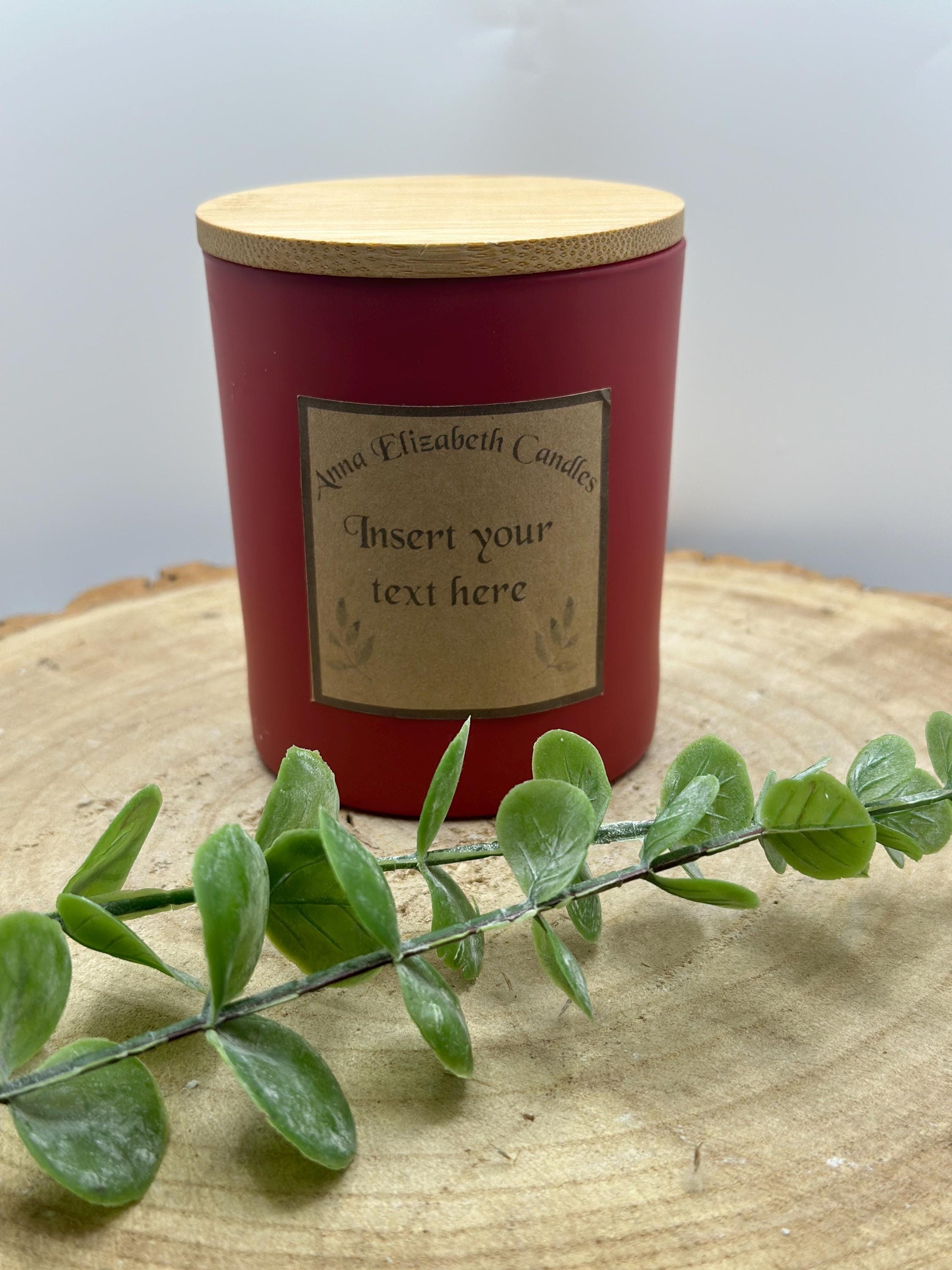 Red Candle, Royal Blue Candle, Personalised Candle Gifts, Insert your own text, Soy Wax Candles, Scented Candles