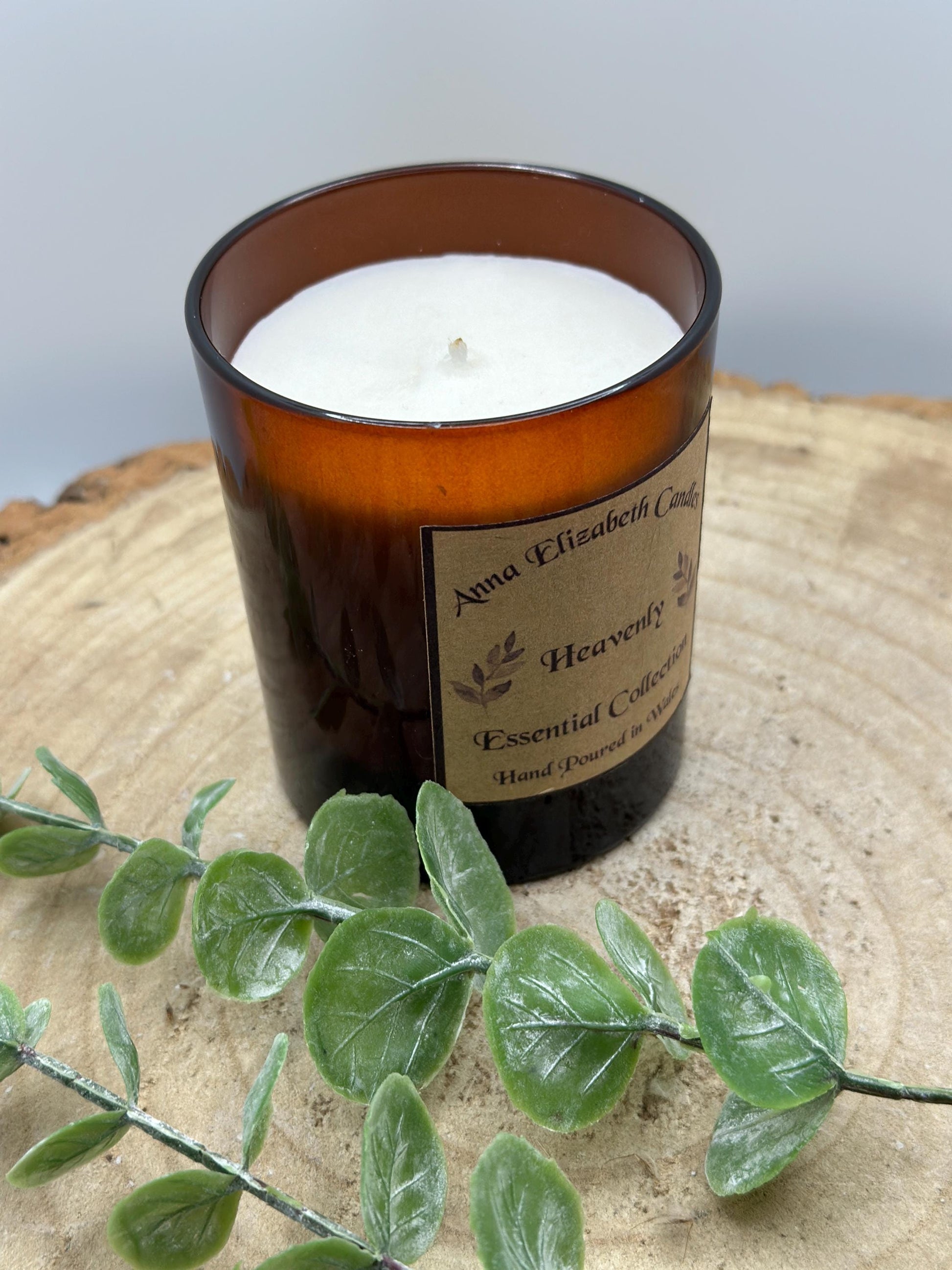 Aromatherapy Scented Candles, Natural and Therapeutic, Soy Wax and Vegan Friendly Candles, Medium Amber Jars Essential Oils Collection