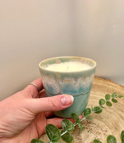 Wellness Candle Relaxing Candle, A Pot of Calm, Mood Boosting Candle, Reusable Candle, Candle With Essentail Oils, Natural Candle