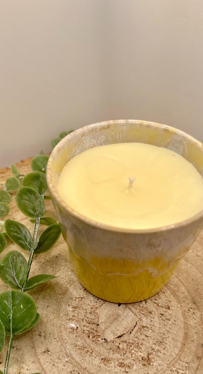 Wellness Candle, Energy Boosting Candle, A Pot of Energy, Mood Boosting Candle, Reusable Candle, Candle With Essentail Oils, Natural Candle