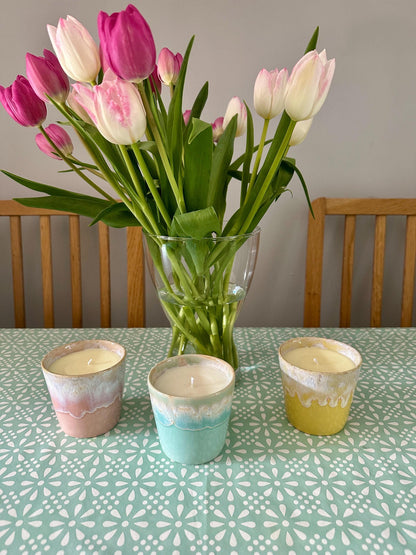 Wellness Candle Relaxing Candle, A Pot of Calm, Mood Boosting Candle, Reusable Candle, Candle With Essentail Oils, Natural Candle