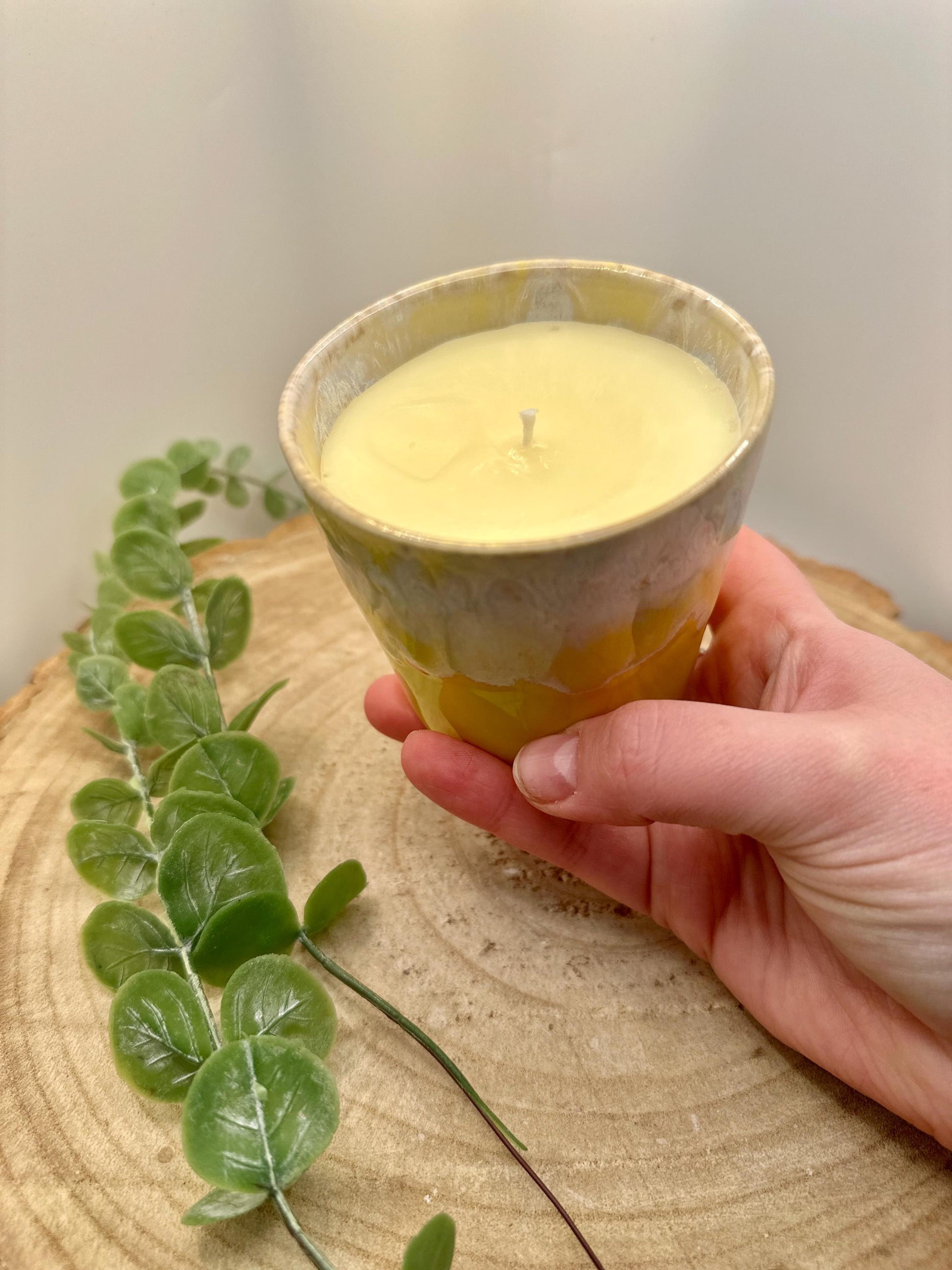 Wellness Candle, Energy Boosting Candle, A Pot of Energy, Mood Boosting Candle, Reusable Candle, Candle With Essentail Oils, Natural Candle