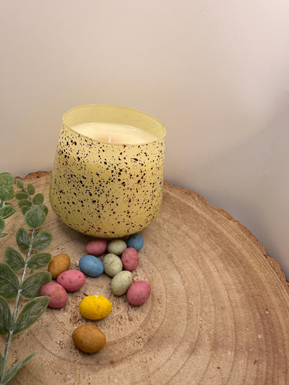 Easter Candles, Mini Egg Candle, Chocolate Scented Candle, Soy Wax Candles, Yellow Mini Egg Candle