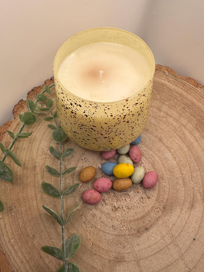Easter Candles, Mini Egg Candle, Chocolate Scented Candle, Soy Wax Candles, Yellow Mini Egg Candle