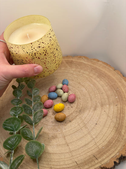 Easter Candles, Mini Egg Candle, Chocolate Scented Candle, Soy Wax Candles, Yellow Mini Egg Candle