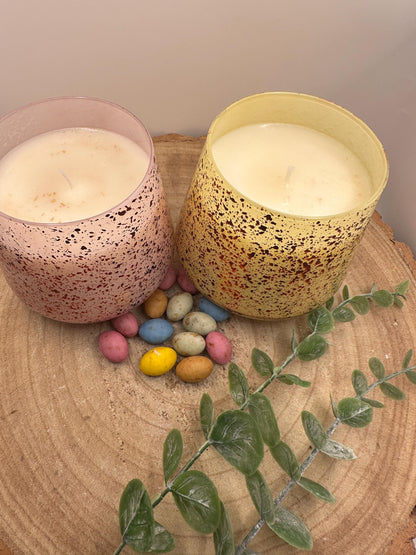 Easter Candles, Mini Egg Candle, Chocolate Scented Candle, Soy Wax Candles, Yellow Mini Egg Candle