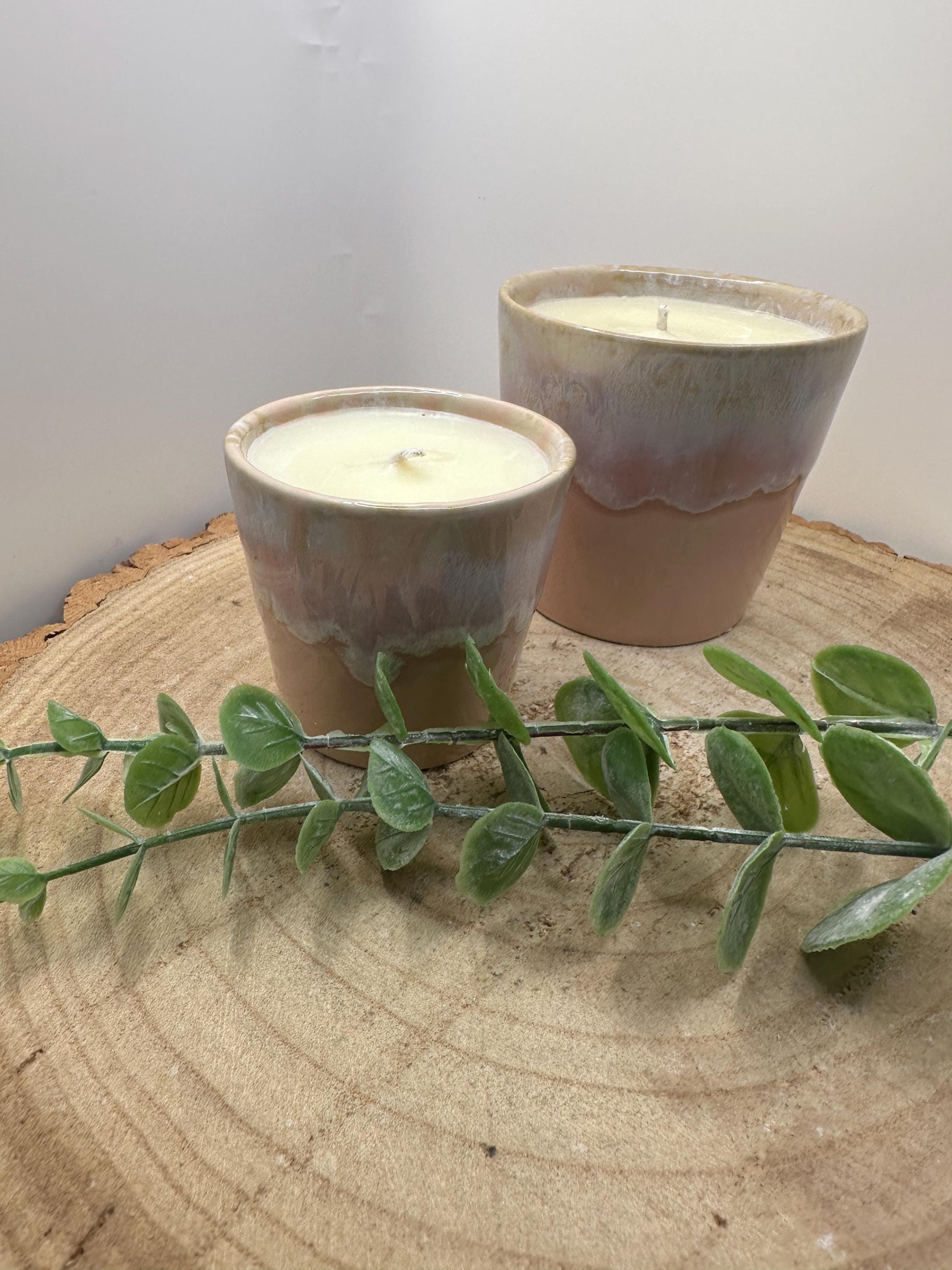 A Little Pot of Positivity, Mini Essential Oil Candle, Olive Wax Candle, Mood Lifting Scented Candle, Pink Wellness Candle