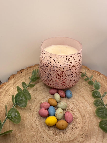Easter Candles, Mini Egg Candle, Chocolate Scented Candle, Soy Wax Candles, Pink Mini Egg Candle