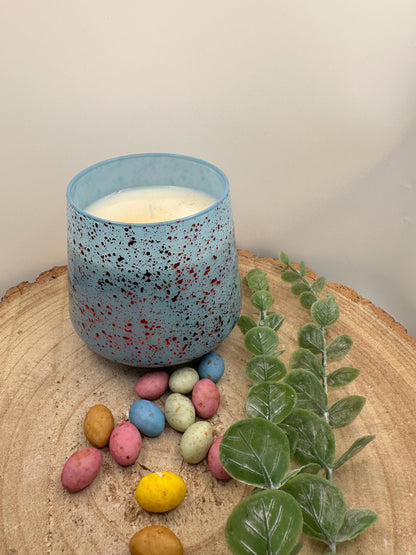 Easter Candles, Mini Egg Candle, Chocolate Scented Candle, Soy Wax Candles, Blue Mini Egg Candle