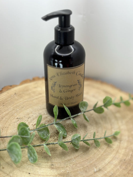 Luxury Body Wash, Vegan Liquid Soap in Amber Bottle, 200ml, Natural and Nourishing Skincare