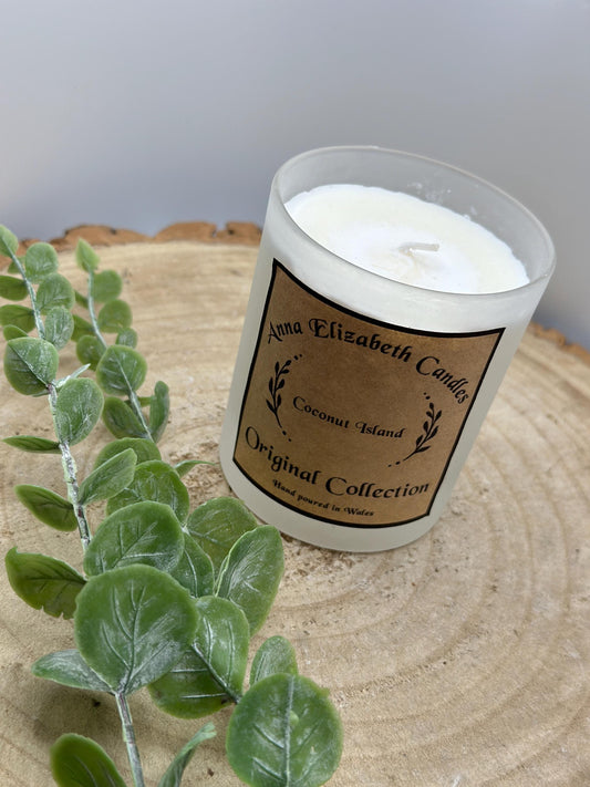 Lucky Dip Candle, Medium Frosted Jar, Mystery Scent, Refillable Olive or Soy Wax, Handpoured