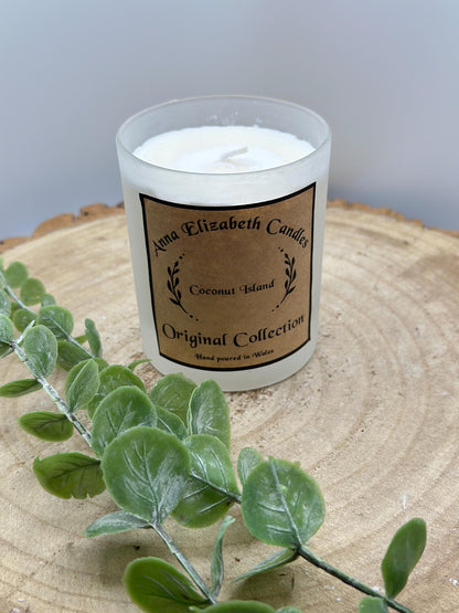 Lucky Dip Candle, Medium Frosted Jar, Mystery Scent, Refillable Olive or Soy Wax, Handpoured