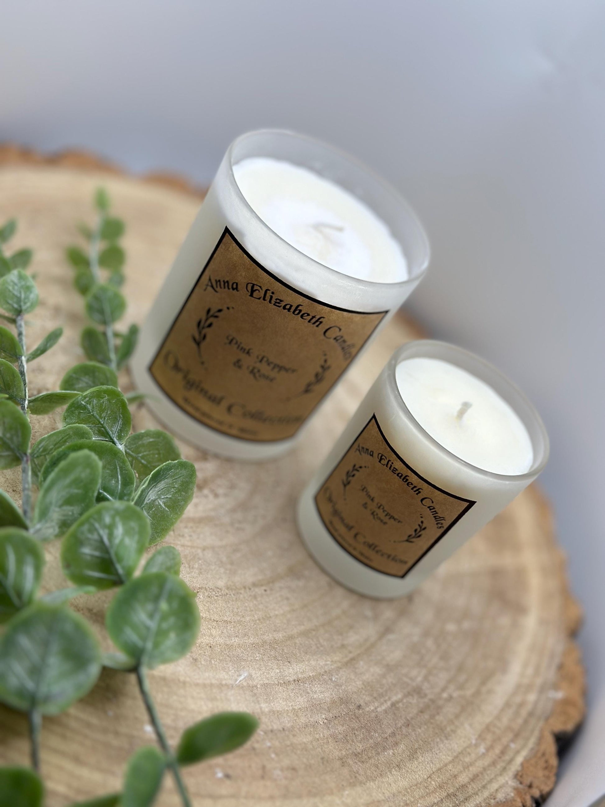 Lucky Dip Candle, Medium Frosted Jar, Mystery Scent, Refillable Olive or Soy Wax, Handpoured