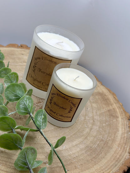 Mystery Scent Mini Candle: Frosted Jar, Olive Wax, Vegan