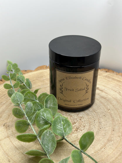 Mystery Scent Olive Wax Candle: Lucky Dip Amber Jar, Hand-Poured