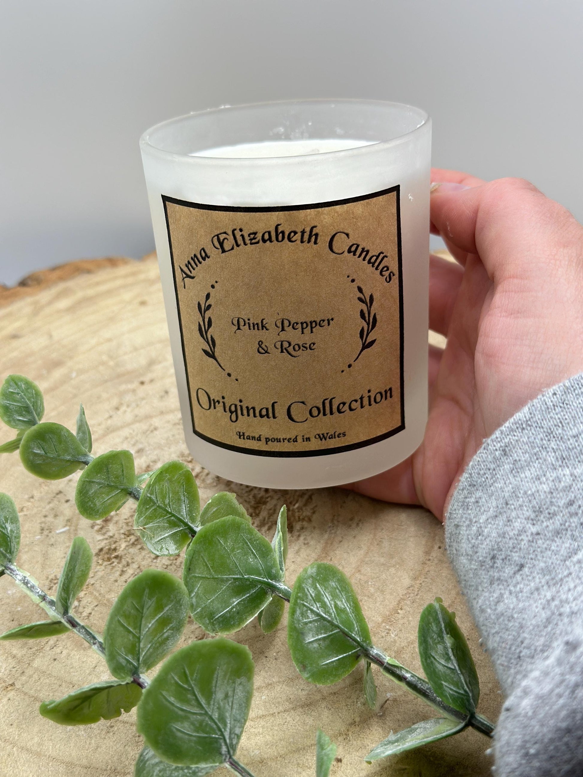 Lucky Dip Candle, Medium Frosted Jar, Mystery Scent, Refillable Olive or Soy Wax, Handpoured