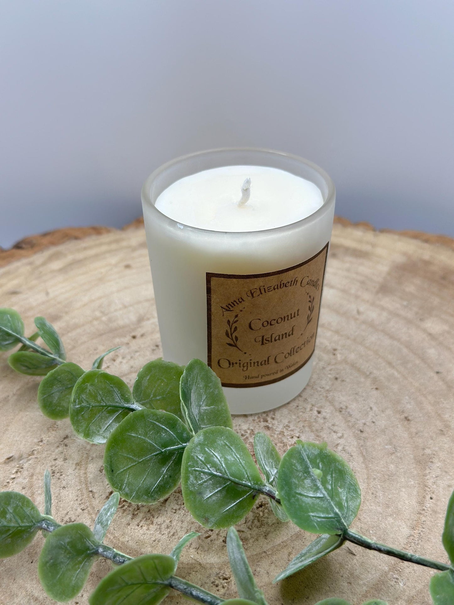 Mystery Scent Mini Candle: Frosted Jar, Olive Wax, Vegan