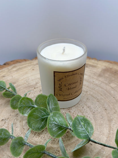 Mystery Scent Mini Candle: Frosted Jar, Olive Wax, Vegan