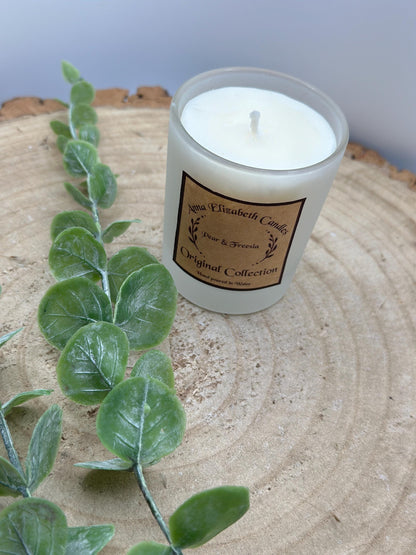 Mystery Scent Mini Candle: Frosted Jar, Olive Wax, Vegan