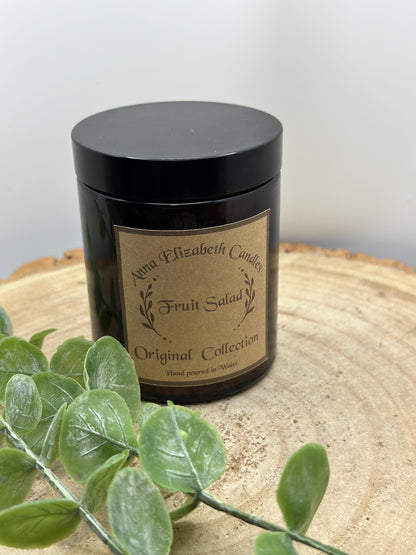 Mystery Scent Olive Wax Candle: Lucky Dip Amber Jar, Hand-Poured