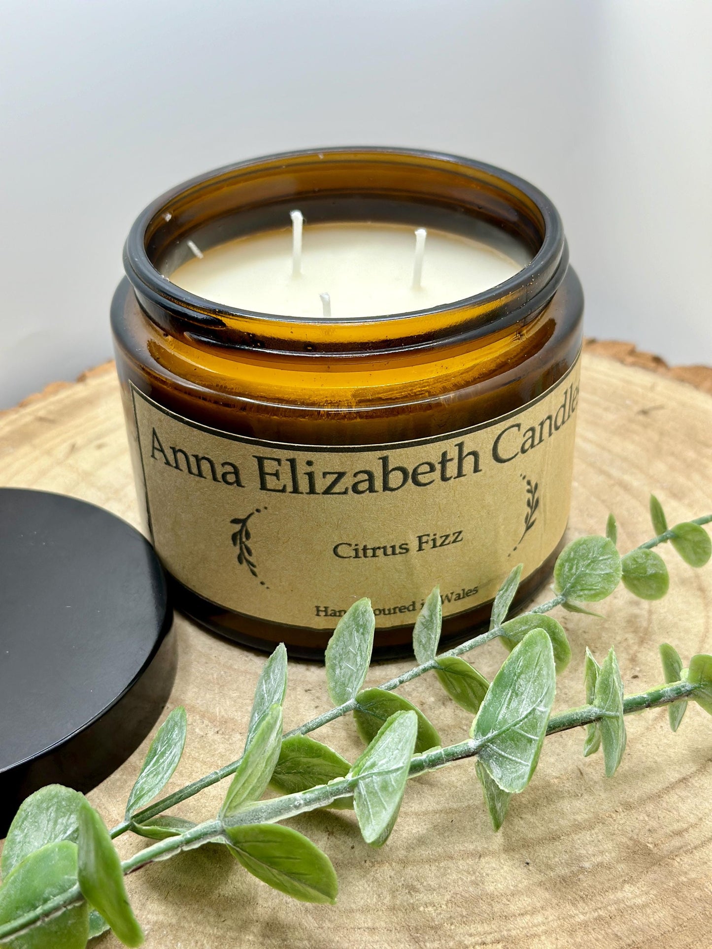 Mystery Scent Amber Candle: Hand-Poured Olive Wax - Lucky Dip