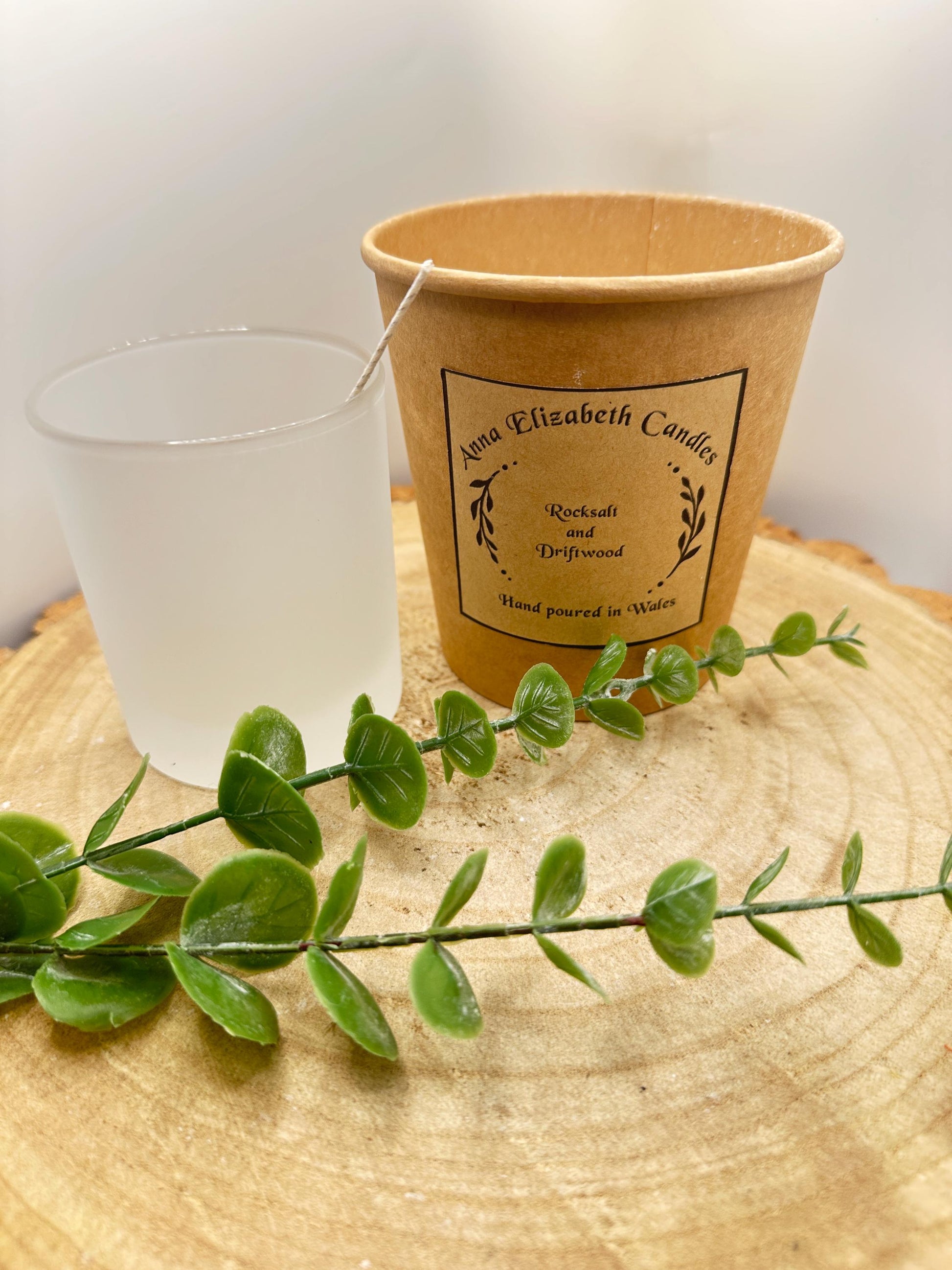 DIY Candle Kit with Frosted Glass Jar, Make Your Own Medium Candle, Refillable Olive Wax Candle Kit, Sustainable Handmade Candle Kit