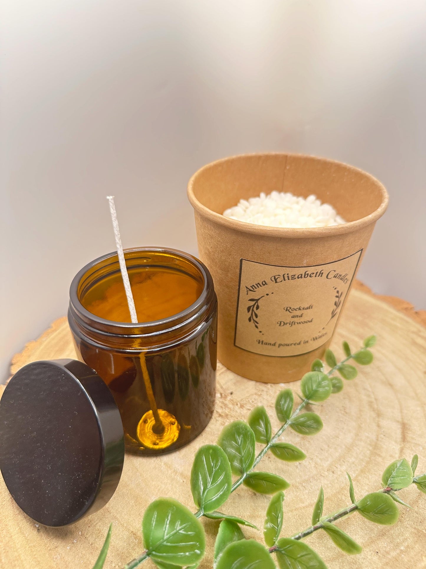 Limited Edition Amber Jar DIY Candle Kit, Make Your Own Candle, Olive Wax Candles, Handmade Candle Kit