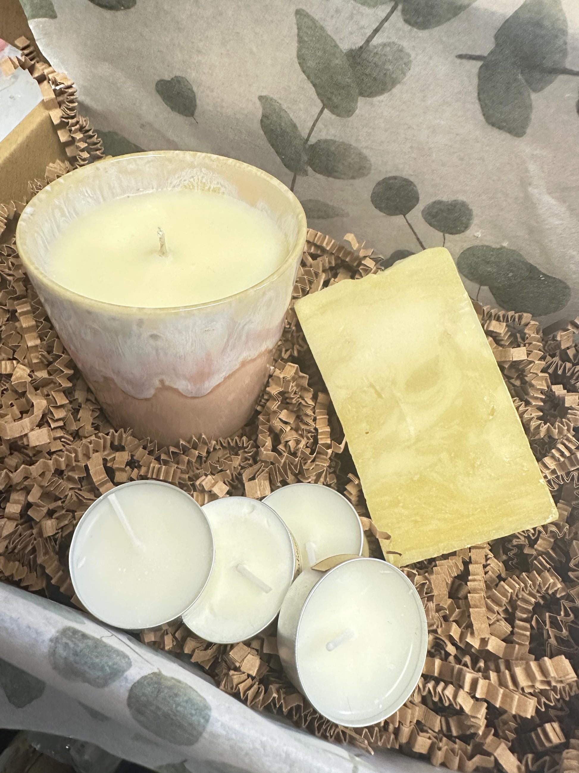 Box of Positivity, Uplifting Wellness Gift Set, Candle & Argan Oil Soap, Gifts to Uplift, Wellness Collection