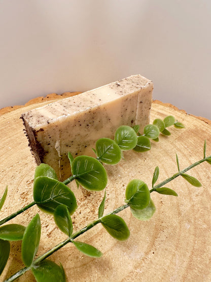 Coconut Soap Bar, Creaming & Nourishing Soap Bar with Gentle Exfoliation