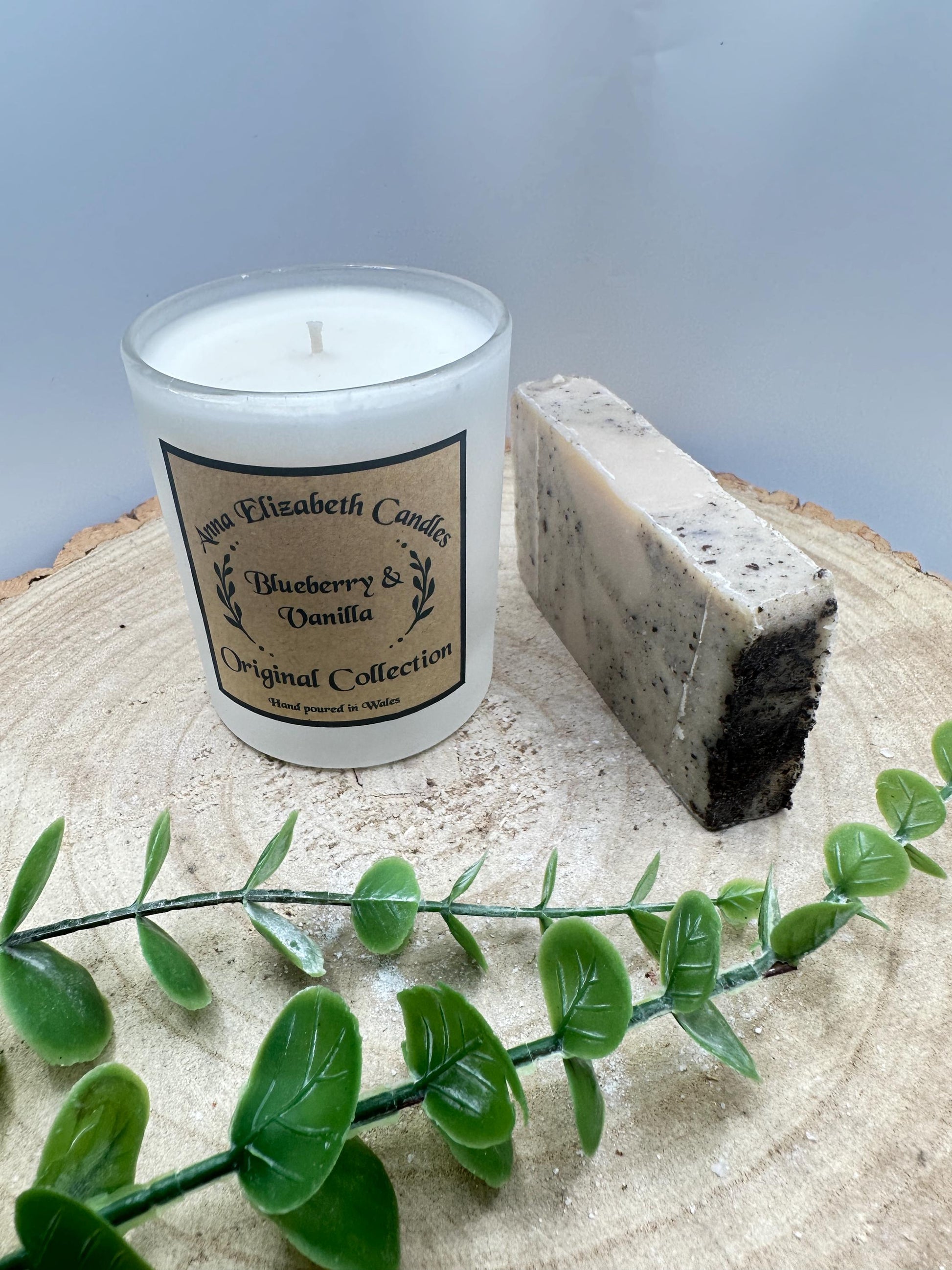 Personalised Candle & Soap Gift Set, Medium Frosted Jar Candle with Luxury Soap, Gift Box for Her, Wellness Gift Box, Personalised Gift Box