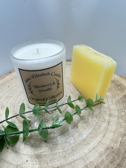 Personalised Candle & Soap Gift Set, Medium Frosted Jar Candle with Luxury Soap, Gift Box for Her, Wellness Gift Box, Personalised Gift Box