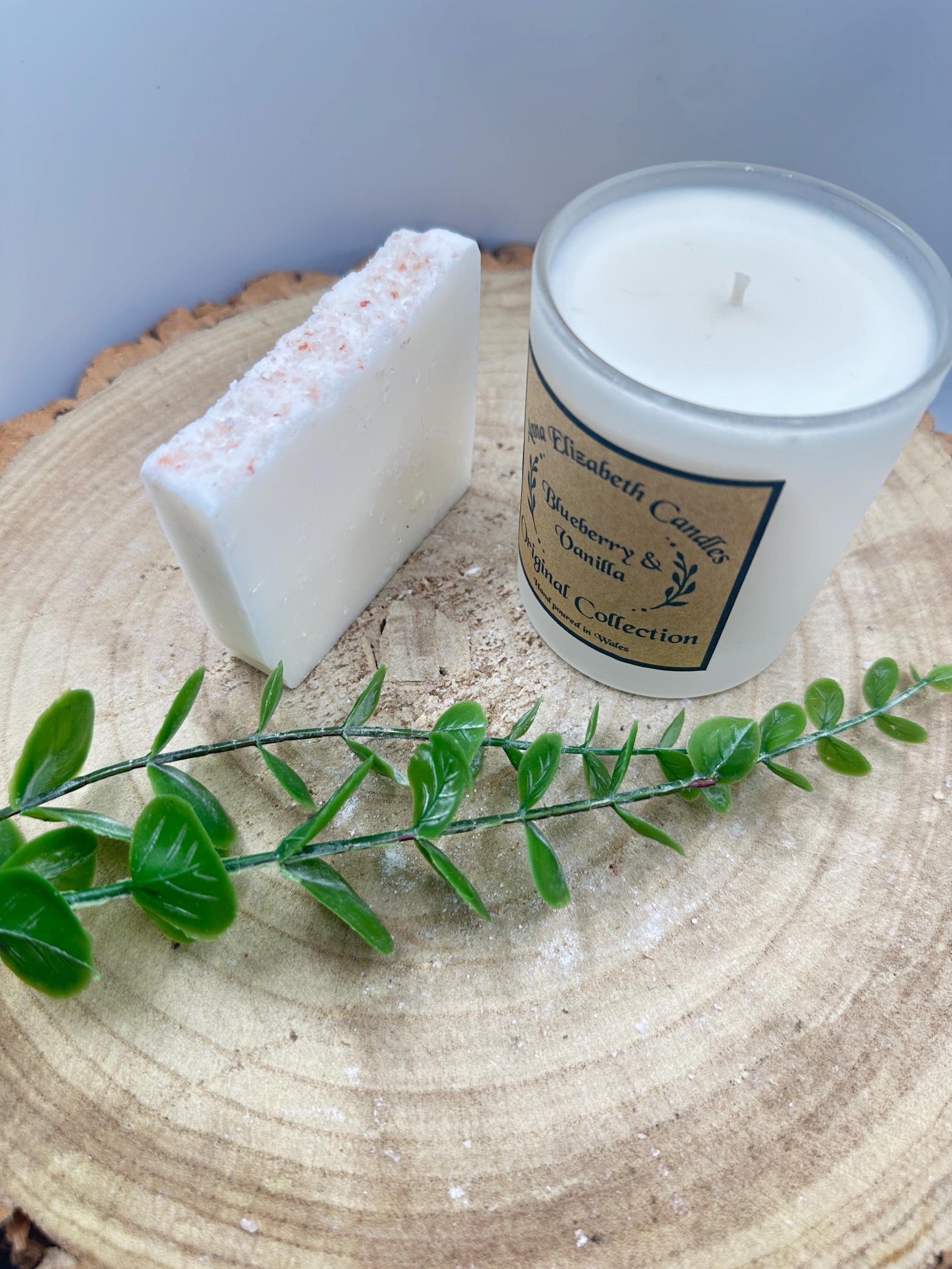 Personalised Candle & Soap Gift Set, Medium Frosted Jar Candle with Luxury Soap, Gift Box for Her, Wellness Gift Box, Personalised Gift Box