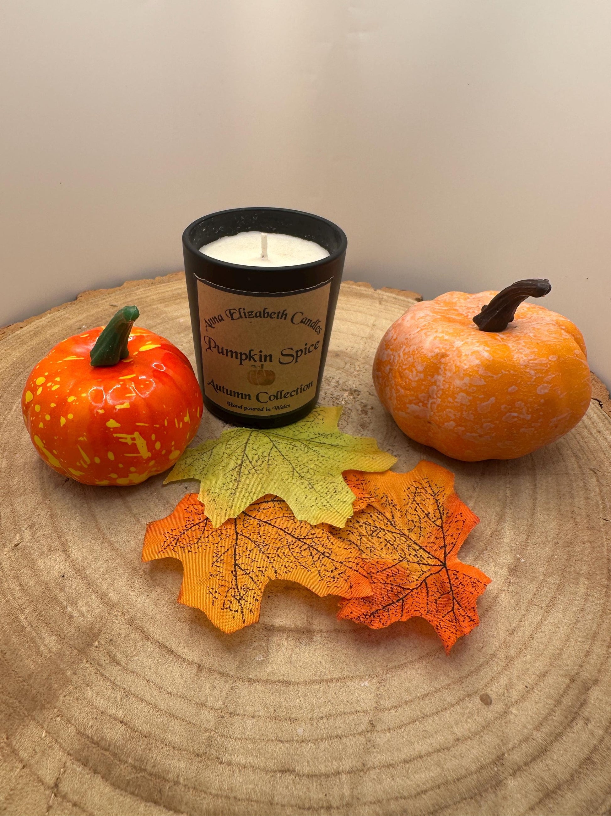 Mini Autumn Candles, Olive Wax Seasonal Candle, Toasted Marshmallow, Pumpkin Spice, Witches Brew & Gingerbread Scented Candles