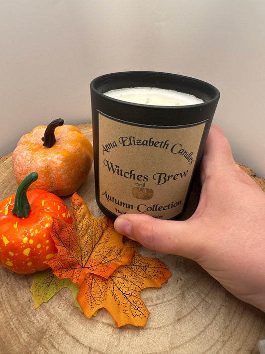 Large Autumn Candle, Pumpkin Spice, Toasted Marshmallow, Witches Brew or Gingerbread, Olive Wax Seasonal Candles