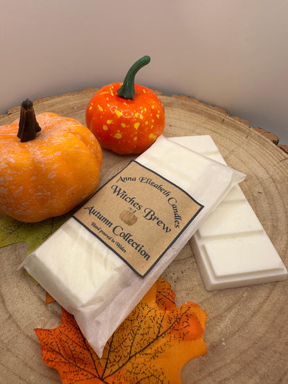 Autumn Wax Melt Snapbar, Pumpkin Spice, Toasted Marshmallow, Witches Brew or Gingerbread, Seasonal Wax Melts, Autumn Wax Melts