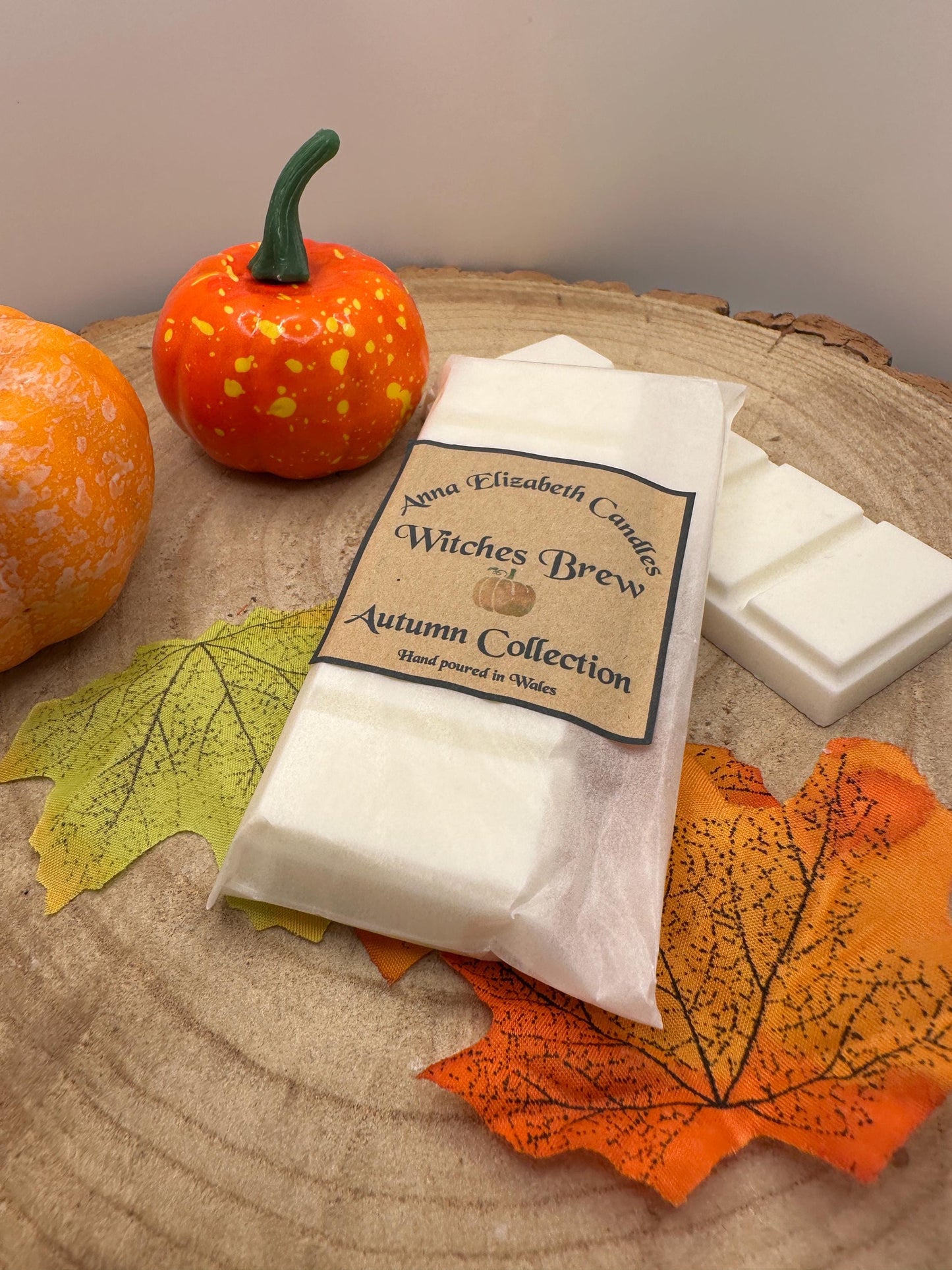 Autumn Wax Melt Snapbar, Pumpkin Spice, Toasted Marshmallow, Witches Brew or Gingerbread, Seasonal Wax Melts, Autumn Wax Melts