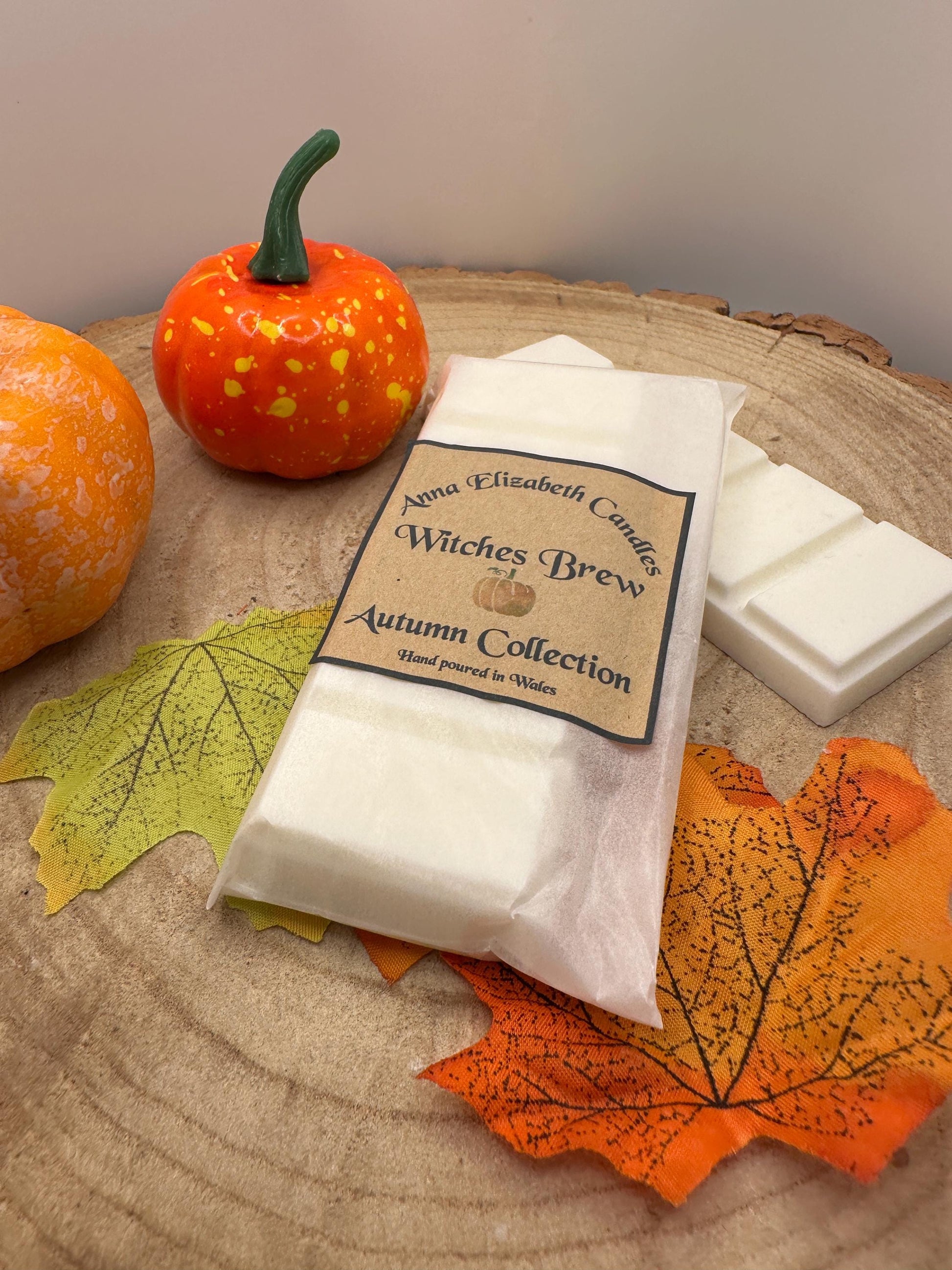 Autumn Wax Melt Snapbar, Pumpkin Spice, Toasted Marshmallow, Witches Brew or Gingerbread, Seasonal Wax Melts, Autumn Wax Melts