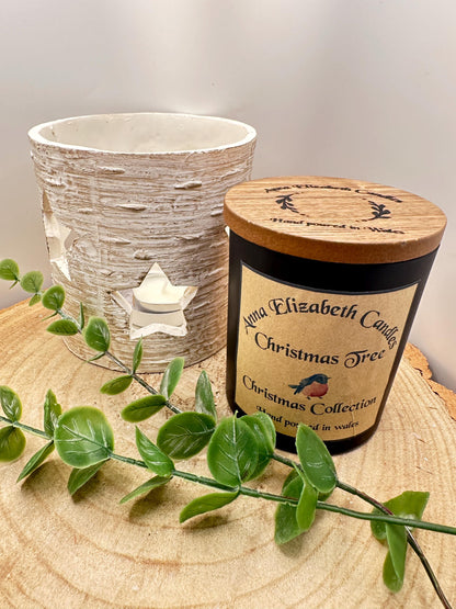 Large Christmas Candle, Figgy Pudding, Christmas Tree, Christmas Spice, Bah Humbug and Orange & Cranberry Scented Candles, Olive Wax Candles