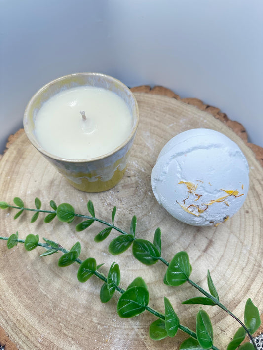 Box of Energy Gift Box, Candle & Bath Bomb Gift Set, Invigorating Pamper Gift, Gifts for Her, Pick Me Up Moments