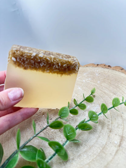 Honey & Oatmeal Soap Bar, Soothing and Nourishing Soap for Soft Healthy Skin, Pamper Gifts