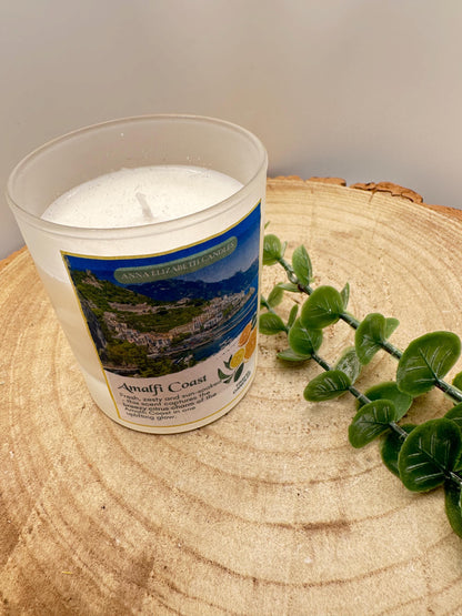 Amalfi Coast Travel Candle: Limited Edition Olive Wax Refillable Candle